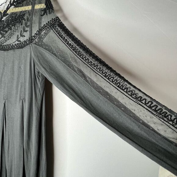 Free People Jojo Mixed Media Tshirt Top Size Medium - Picture 11 of 11